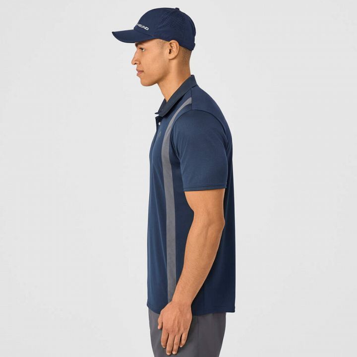 Head Club 25 Tech Polo Shirt Navy